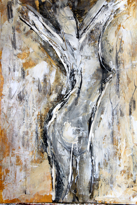 R&eacute;veil - Esquisse sur papier blanc A3 250 g/m&sup2;