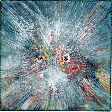 Firebird - Acrylique sur toile 30x30