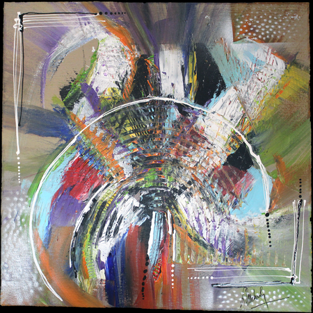 Machbang - Acrylique sur toile 50x50