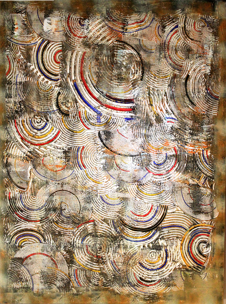 Swirls color - Acrylique sur toile 80x60