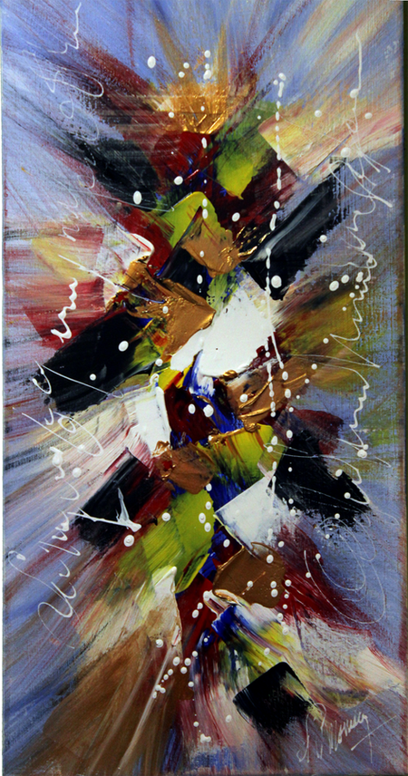 Epis d'Or - Acrylique sur toile coton 30x60